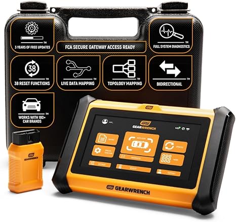 GEARWRENCH 10" Pro Command Wireless Bi-Directional Diagnostic Tablet with Rapid-Charge Dock