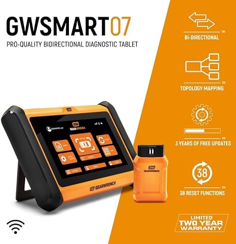 GEARWRENCH 10" Pro Command Wireless Bi-Directional Diagnostic Tablet with Rapid-Charge Dock