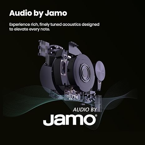Record R1 Vinyl-Style Bluetooth Speaker, 2.1 Stereo Hi-Fi, Album Art Animation with Dynamic Mood Lyrics, Wi-Fi & Bluetooth, Home Audio & Décor