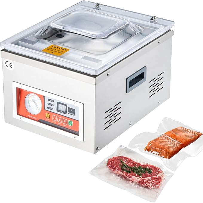 VEVOR Chamber Vacuum Sealer, Sealing Power, Vacuum Packing Machine for Wet Foods, Meats, Marinades and More, Applied in Home Kitchen and Commercial Use