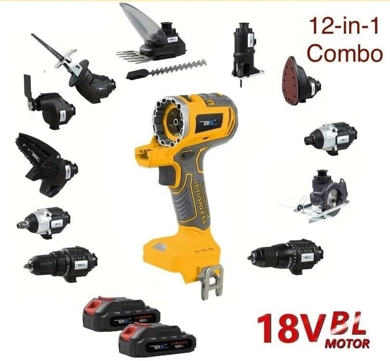 Pandahardware 18V Cordless 10 in 1 Multifunctional Power ToolKit