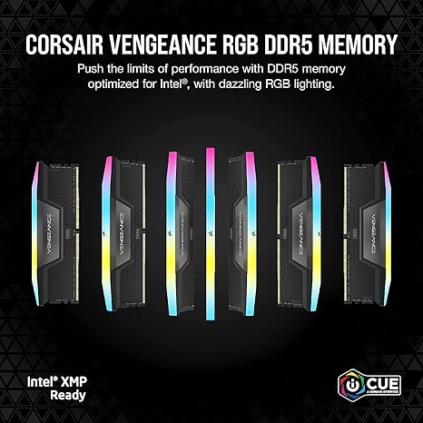🏆Flash Sale⚡🎮CORSAIR Vengeance RGB DDR5 RAM 32GB Up to 6000MHz 