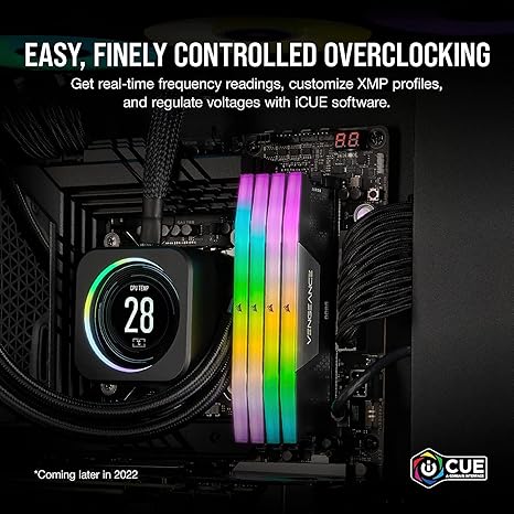 🏆Flash Sale⚡🎮CORSAIR Vengeance RGB DDR5 RAM 32GB Up to 6000MHz 