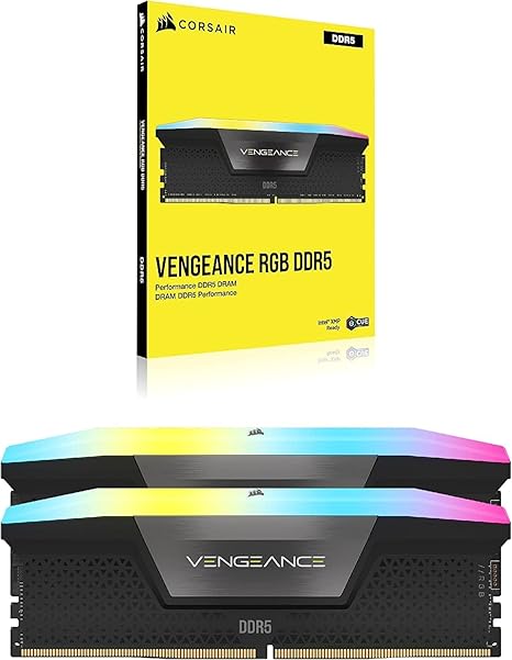 🏆Flash Sale⚡🎮CORSAIR Vengeance RGB DDR5 RAM 32GB Up to 6000MHz 