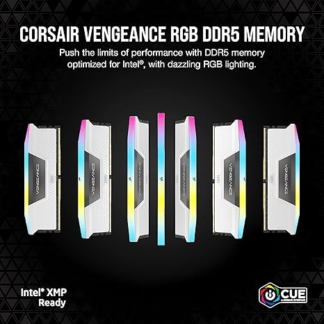 🏆Flash Sale⚡🎮CORSAIR Vengeance RGB DDR5 RAM 32GB Up to 6000MHz 
