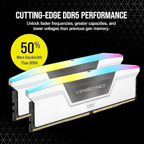 🏆Flash Sale⚡🎮CORSAIR Vengeance RGB DDR5 RAM 32GB Up to 6000MHz 