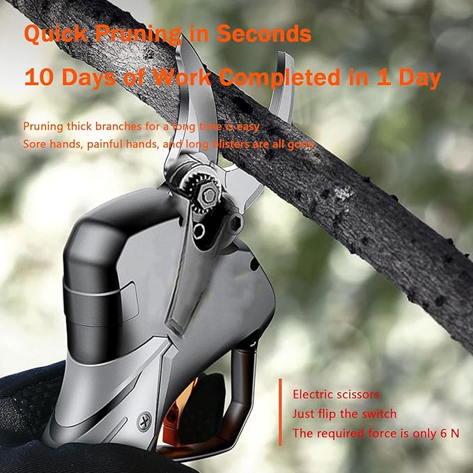 15000W Brushless Li-ion Cordless Saw + Pruning Shears + Telescopic Pole