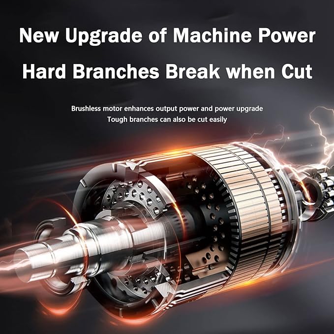 15000W Brushless Li-ion Cordless Saw + Pruning Shears + Telescopic Pole