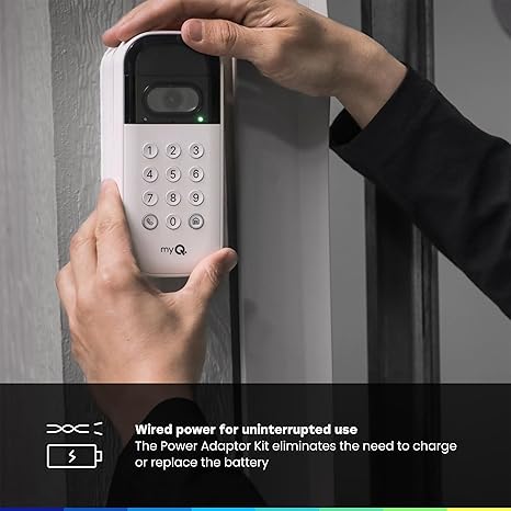 myQ Smart Garage Door Video Keypad with Wide-Angle Camera, Customizable PIN Codes, and Easy Access to Garage via MyQ App, Compatible with LiftMaster, Chamberlain, and Craftsman Openers. See & Control your Garage from anywhere.