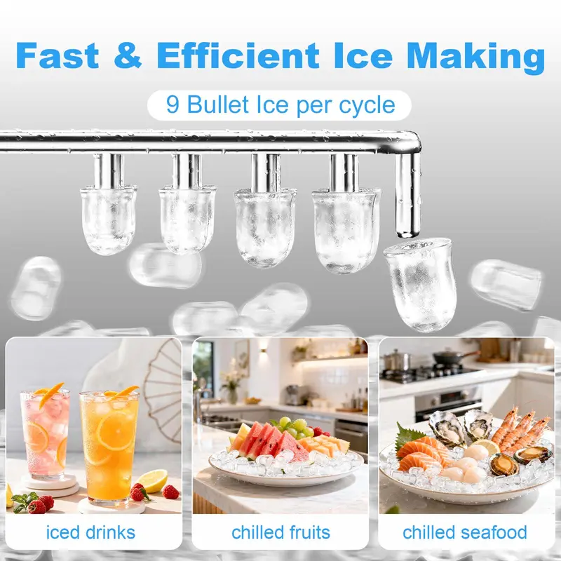 SummerWins [Limited Stock] Antarctic Star 3-in-1 Hot and Cold Beverage Water Cooler Chiller Dispenser with Built-in Ice Maker.