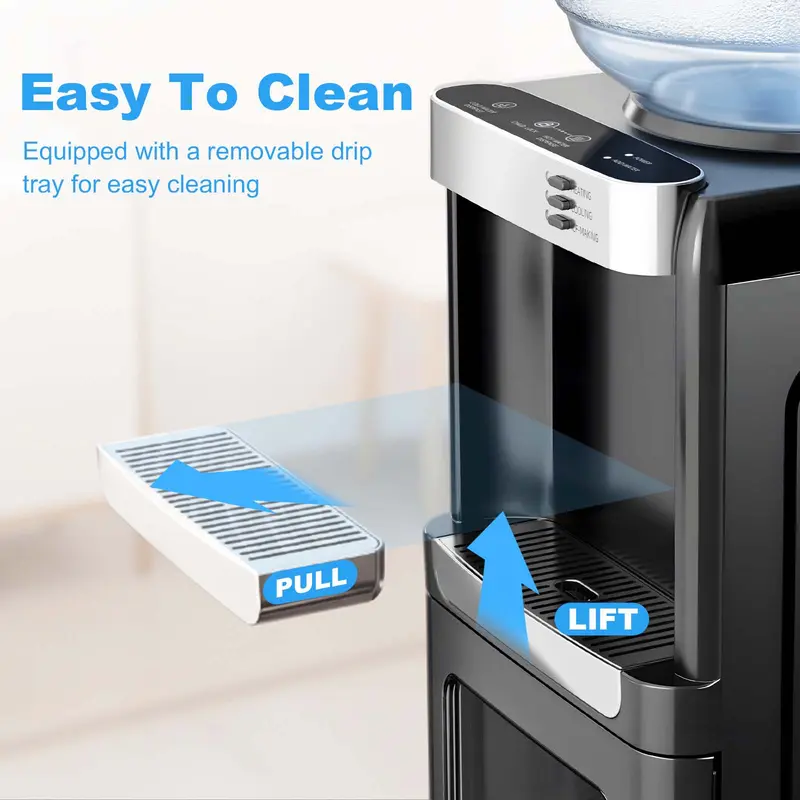 SummerWins [Limited Stock] Antarctic Star 3-in-1 Hot and Cold Beverage Water Cooler Chiller Dispenser with Built-in Ice Maker.