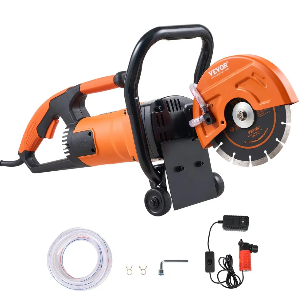VEVOR 14" Electric Concrete Saw – 3200W Power, 5" Deep Precision Cutting for Stone, Brick
