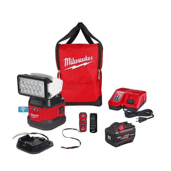 M18 18-Volt Lithium-Ion Cordless Utility Remote Search Light Kit with 12.0Ah Battery and Rapid Charger