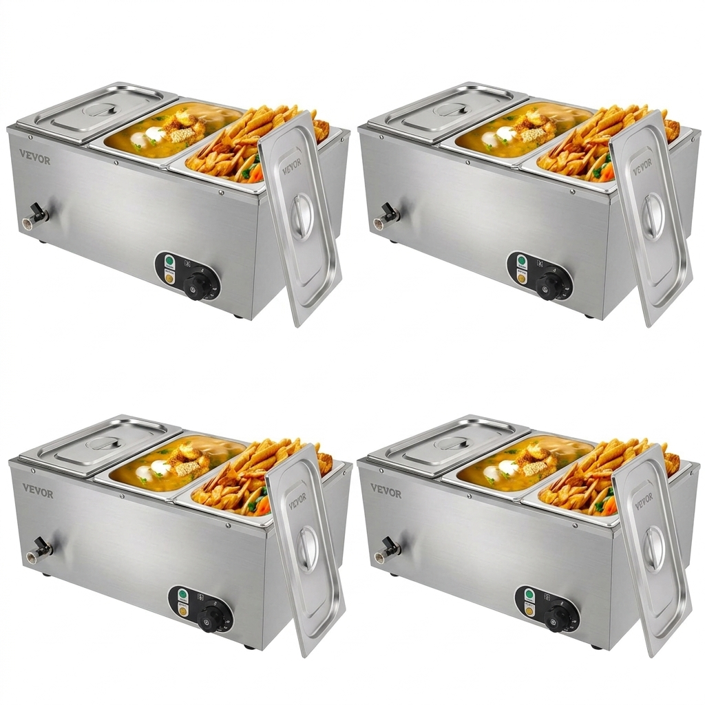 3-Pan Commercial Food Warmer
