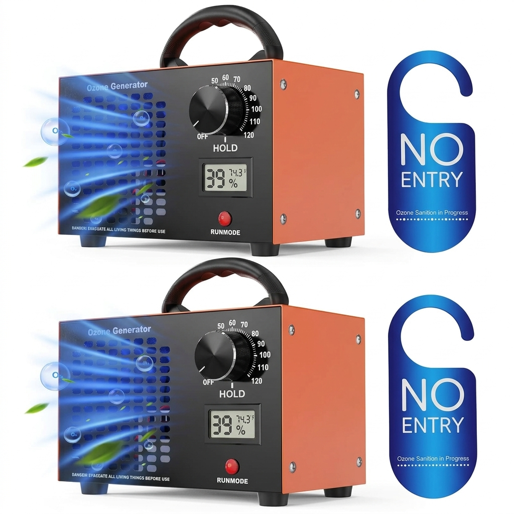 Ozone Generator 160,000mg/H with Temp/Humidity Display