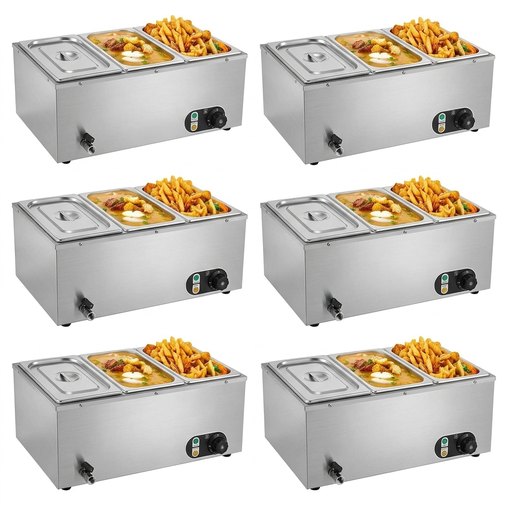 3-Pan Commercial Food Warmer