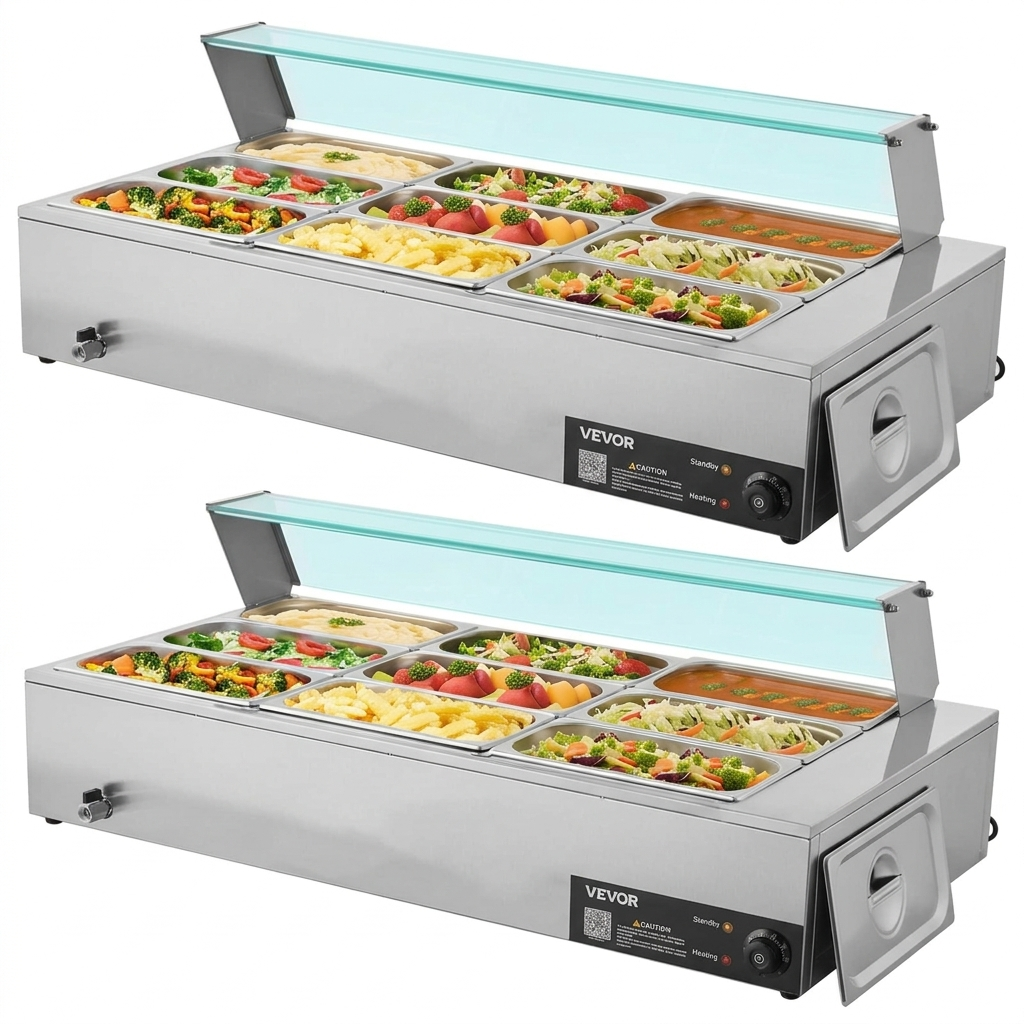 9-Pan Commercial Food Warmer