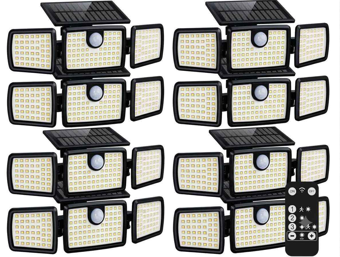 🔥Summer Sale🔥Solar Lights Outdoor, Quick Charge Solar Motion Deck Lights Outdoor for Deck with High Brightness