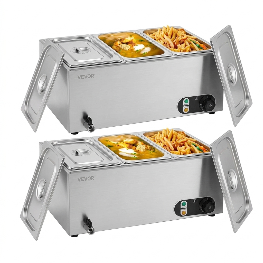 3-Pan Commercial Food Warmer