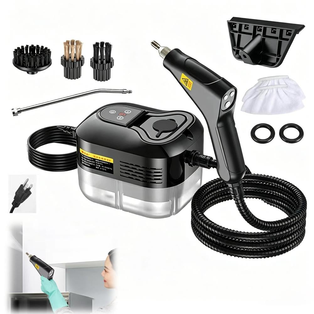 Multifunctional High-Pressure Handheld Steam Cleaner | 10-Piece All-Purpose Heavy Duty Steamer with Adjustable Levels