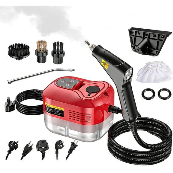 Multifunctional High-Pressure Handheld Steam Cleaner | 10-Piece All-Purpose Heavy Duty Steamer with Adjustable Levels