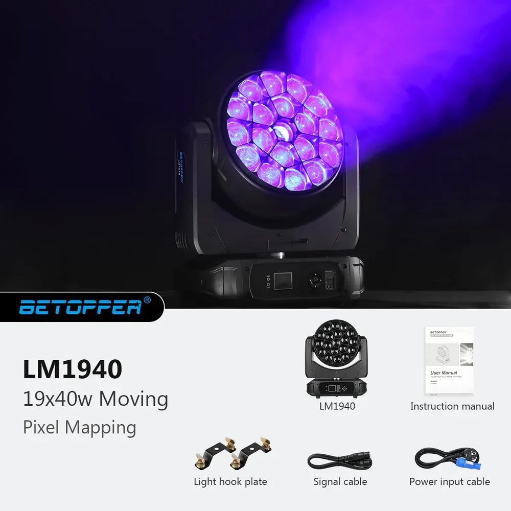 19x40w Moving Head with Pixel Mapping