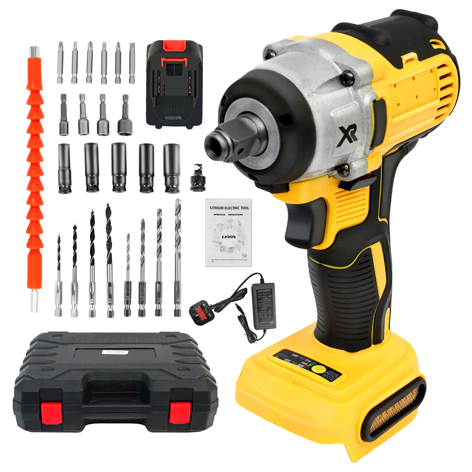 ⚡Limited-Time Flash Sale⚡SEESE 21V 3-in-1 Cordless High-Torque Electric Impact Wrench & Multifunctional Drill/Driver Tool Set (Accessories Included)