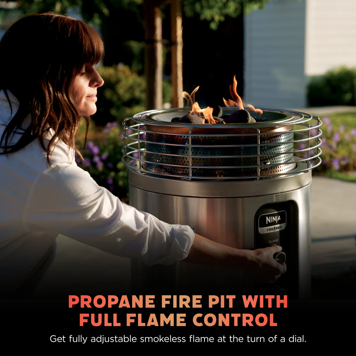 Ninja™ Fireside360™ Fire Pit and Outdoor Heater in Black