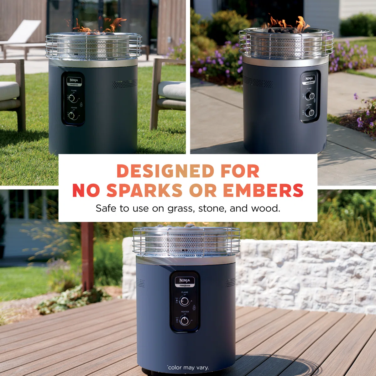 Ninja™ Fireside360™ Fire Pit and Outdoor Heater in Black