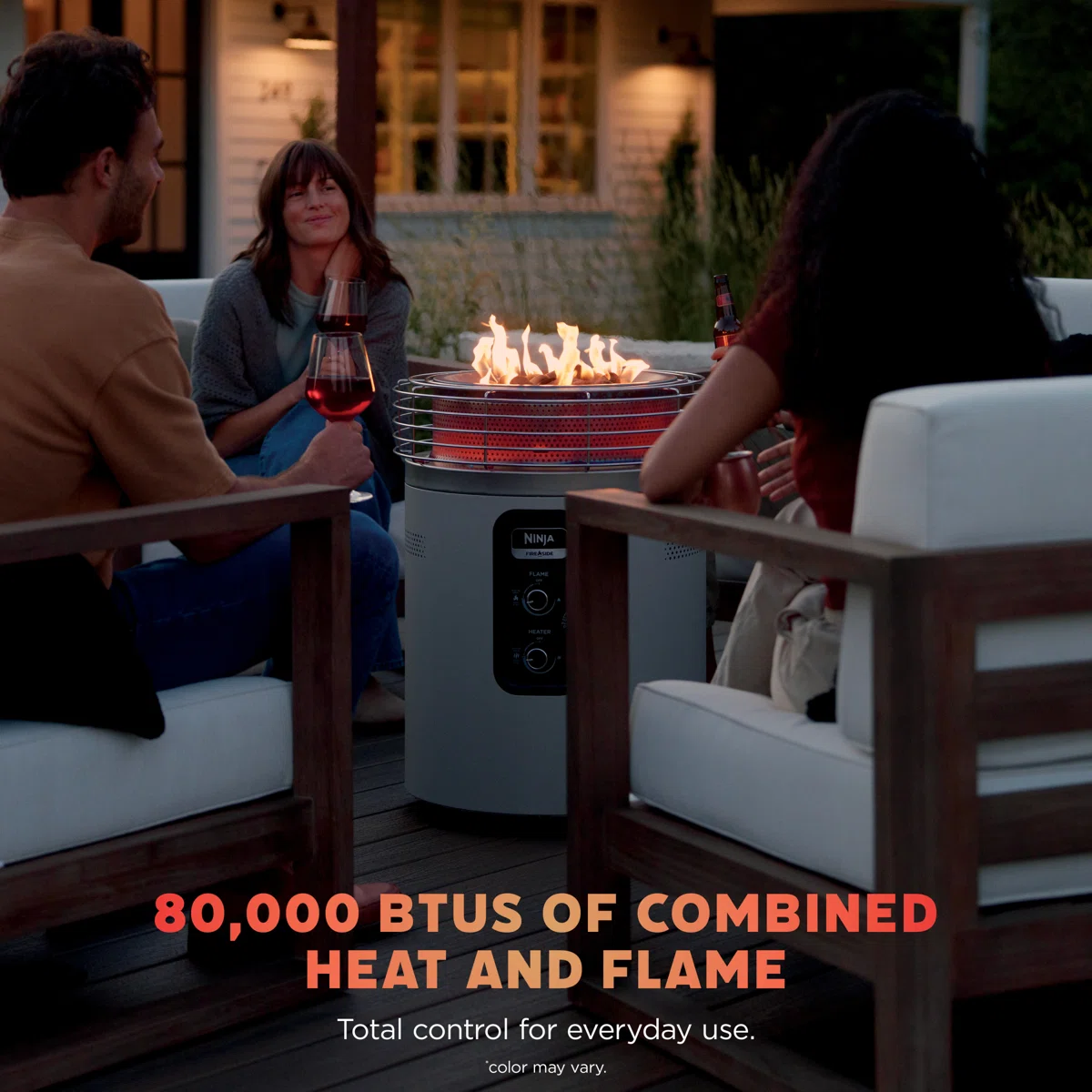 Ninja™ Fireside360™ Fire Pit and Outdoor Heater in Black