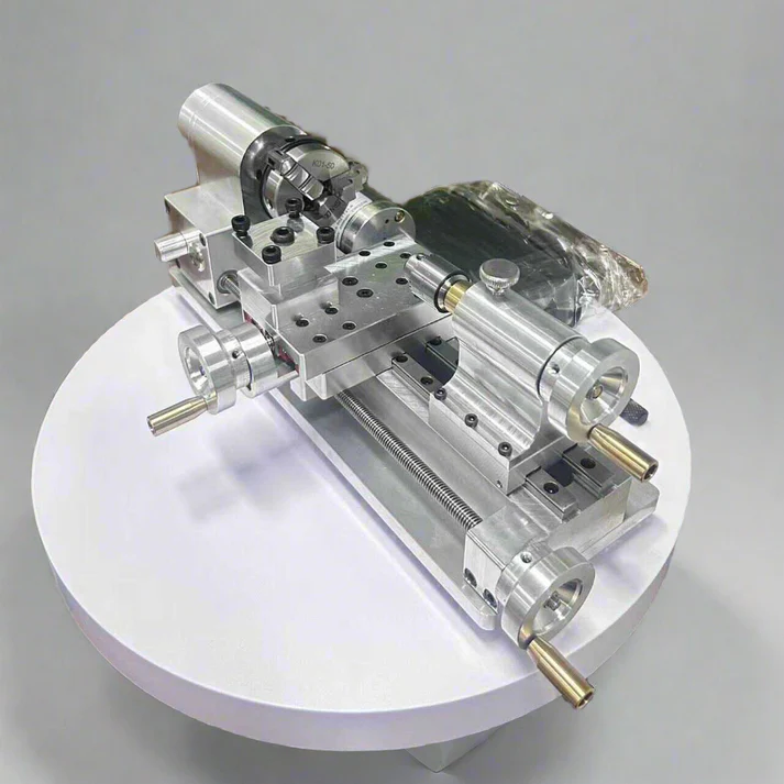 Mini Metal Lathe 80W — Micro Benchtop Lathe for DIY Metalworking