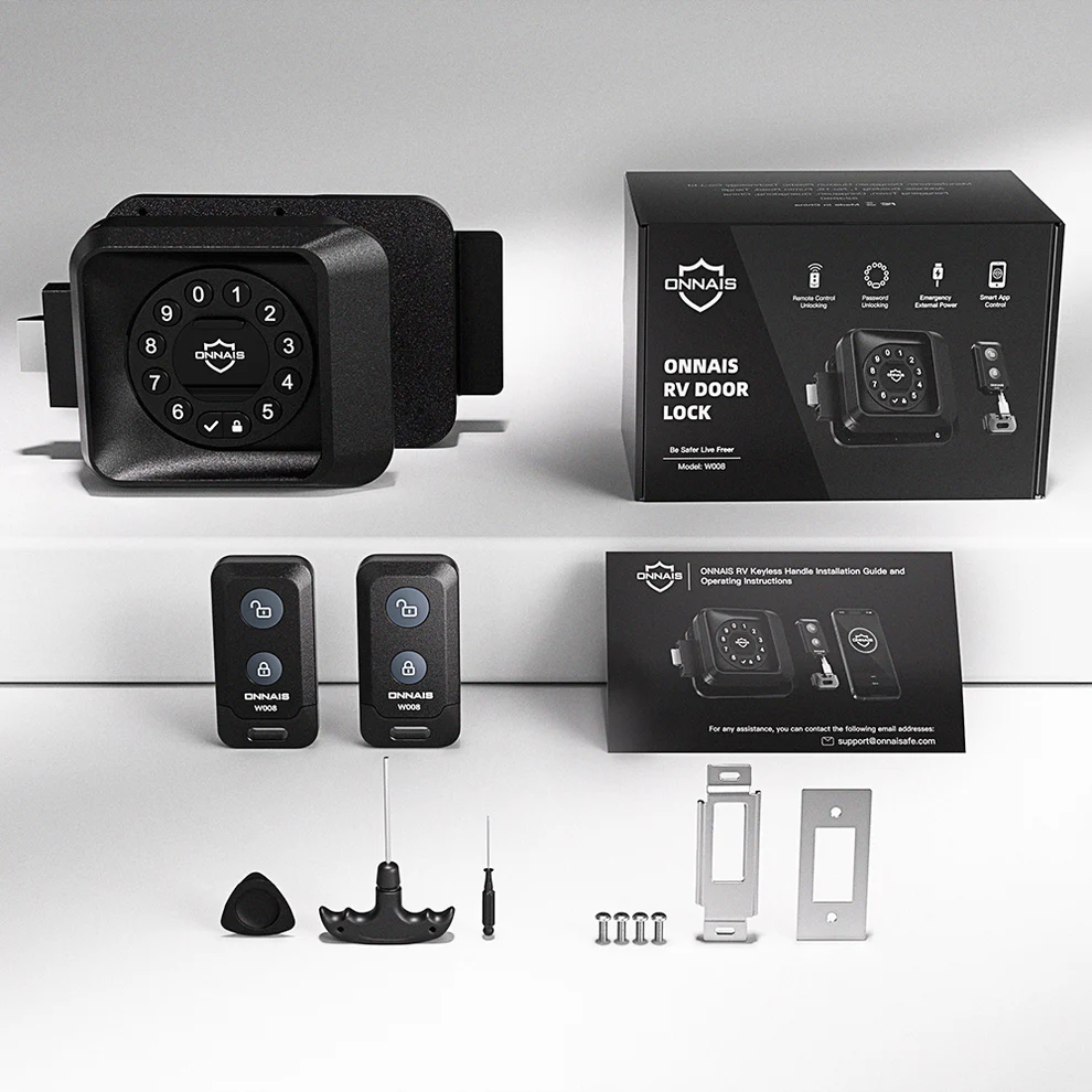 🔥Summer Sale🔥ONNAIS Guard Smart RV Keyless Door Lock with App, Keypad & Key Fob