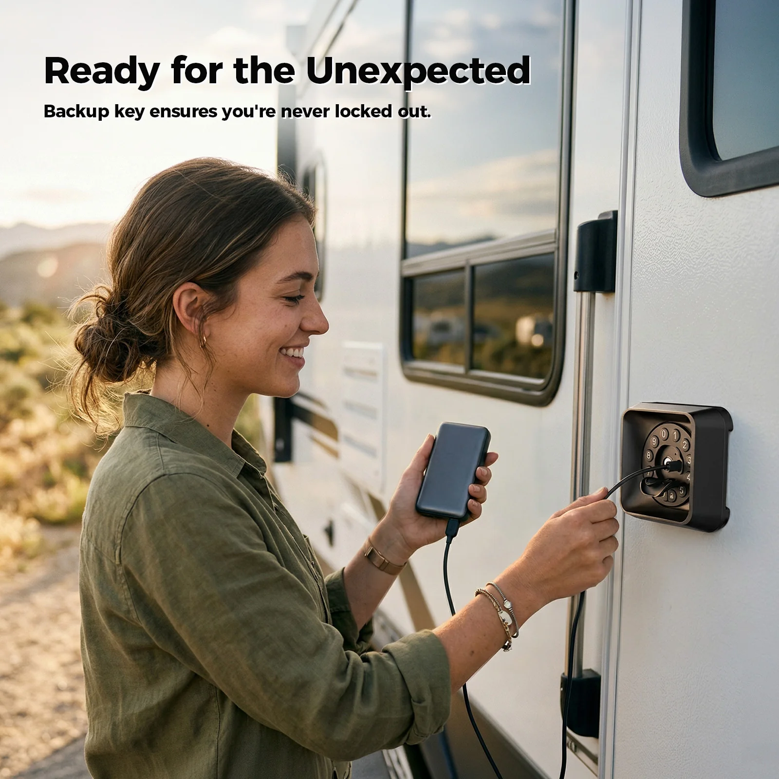 💥Today Only⚡ONNAIS Guard Smart Max RV Keyless Door Lock with App, Keypad & Key Fob
