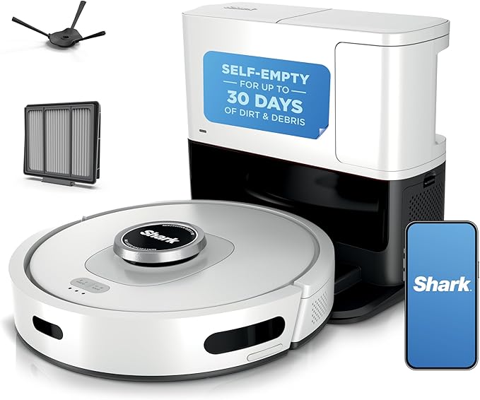 💥Special Offers Shark Matrix Clean | Robot Vacuum Cleaner with Powerful Suction for Pet Hair, Rugs, Carpets & Hard Floors | Self-Empty Base | 60-Day Capacity | Voice Control | LiDAR Navigation | Cool Grey | AV2511AE​
