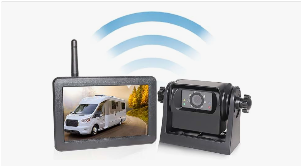 #HD1080P 7”Dual Magnetic Solar Wireless Backup Cameras