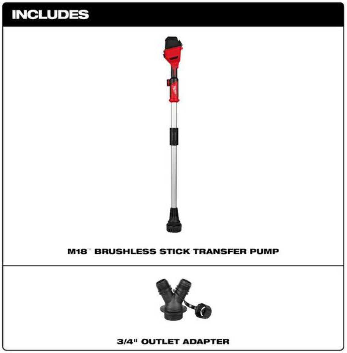 ☀️Summer Sale🔥💧💧 Milwaukee M18 Cordless Brushless Stick Transfer Pump Kit