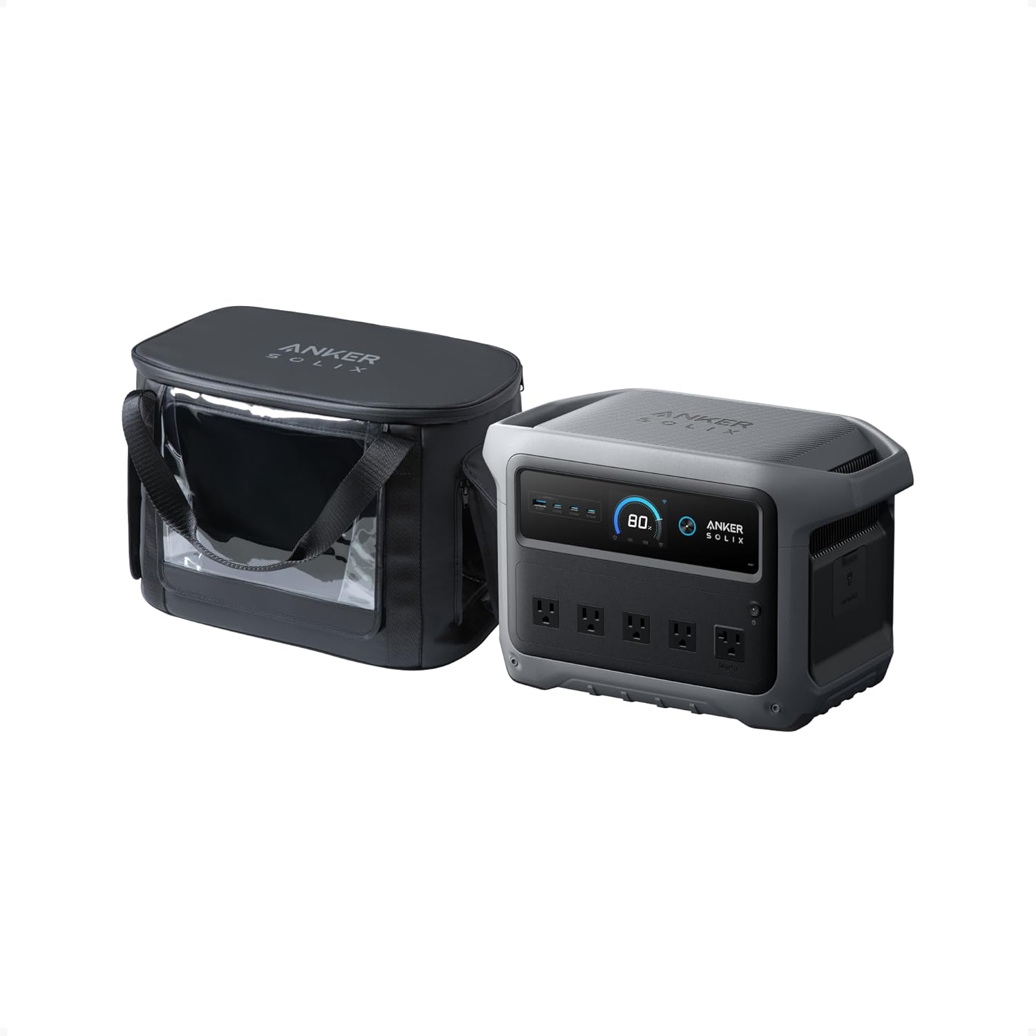 Anker 2000W Solar Generator, Fast Charging LiFePO4 Portable Power Station for Home Backup & Camping