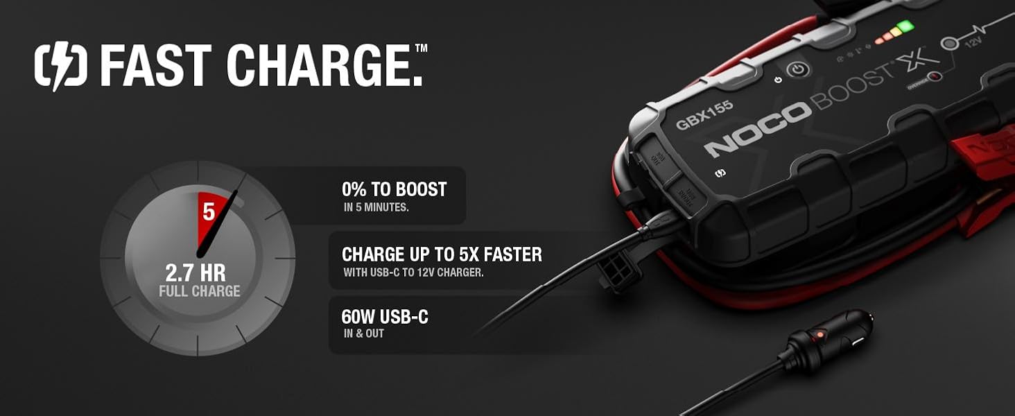 jump starter car battery charger jumper cables pack lithium portable start box power bank usb 12v