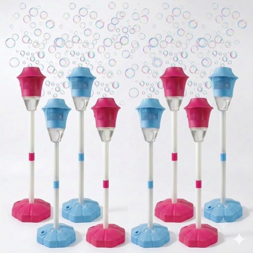 🛒BEST SELLER🚀SEESE Bubble Maker For Kids - Adjustable Height Stand, Auto Blaster with Music, Perfect for Backyard,FunIdeal for Outdoor Parties Holiday gifts