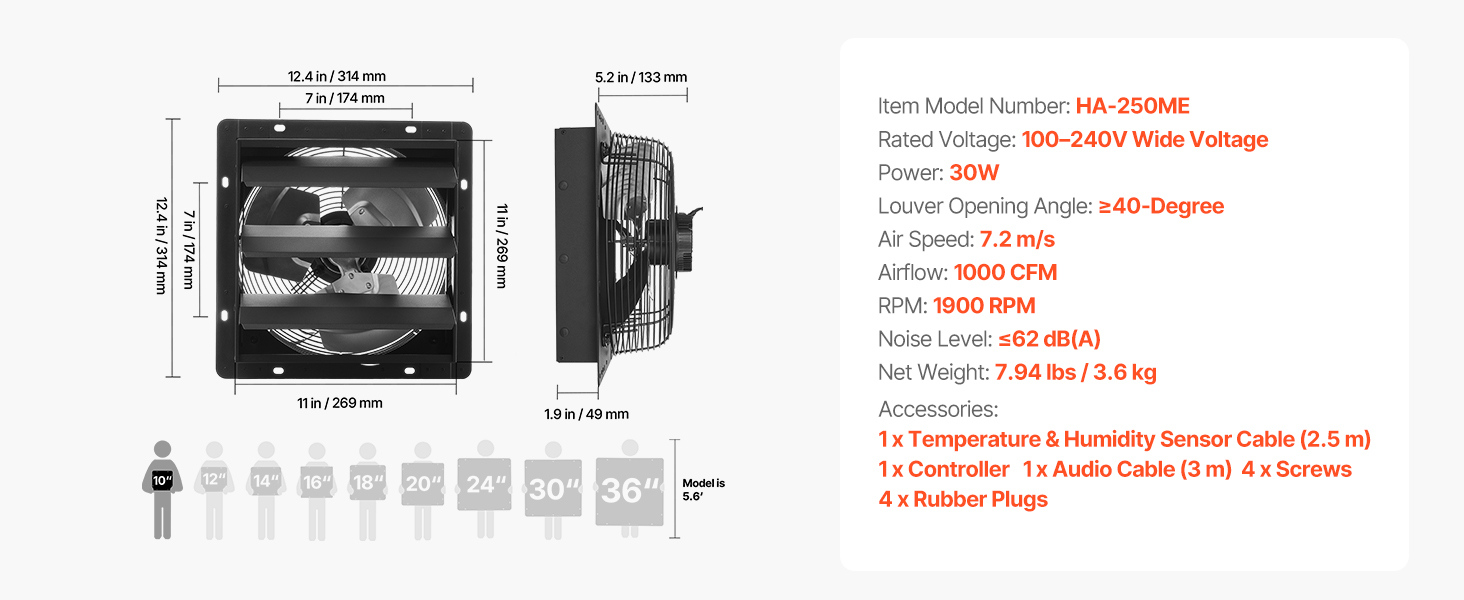 wall exhaust fan