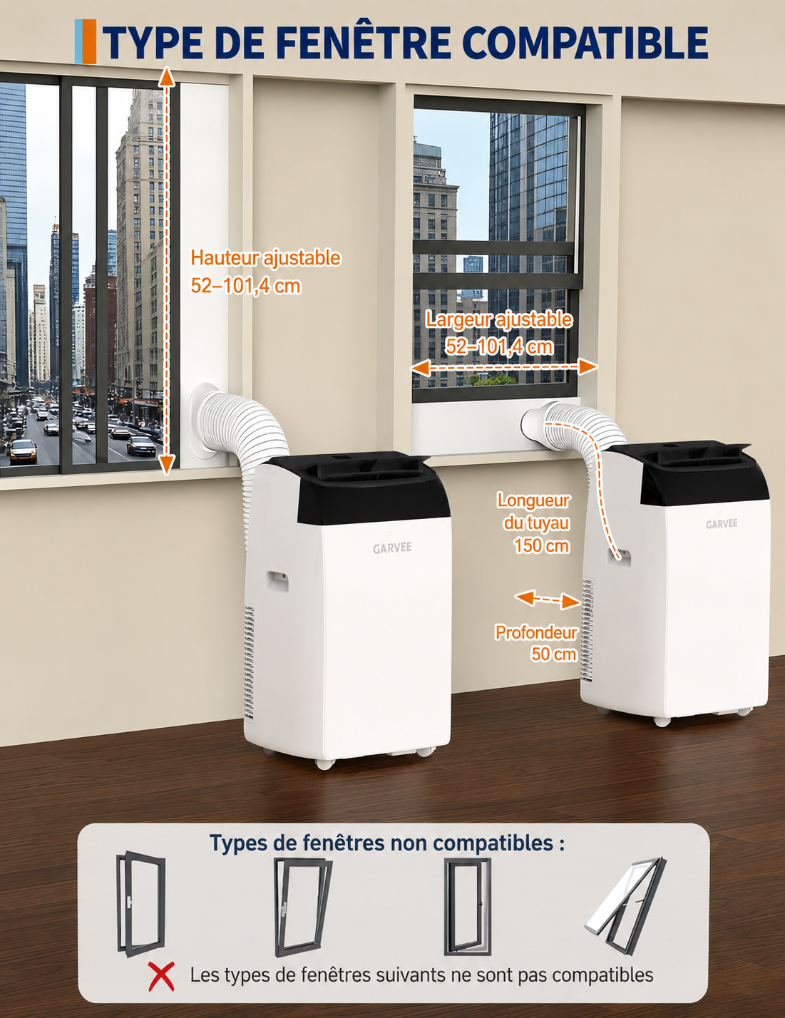 🔥Summer Sale🔥Garvee 14000 BTU Portable Air Conditioner