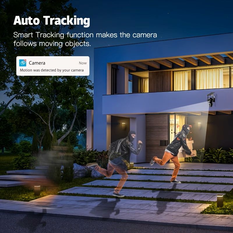 💥 Hot Deal! ⚡ Solar Security Camera 🔐🌞 IP66 Waterproof, Dual Lens, 360° Rotation, Night Vision & Two-Way Audio