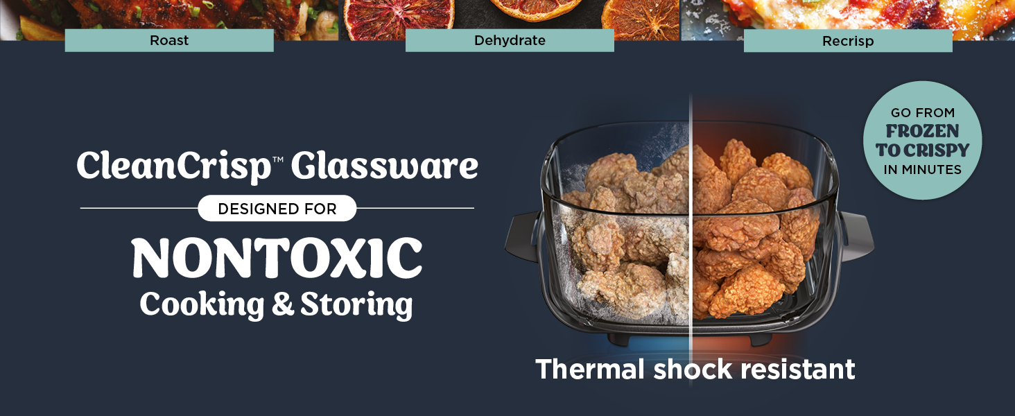 CleanCrisp Glassware designed for nontoxic cooking &amp;amp; storing