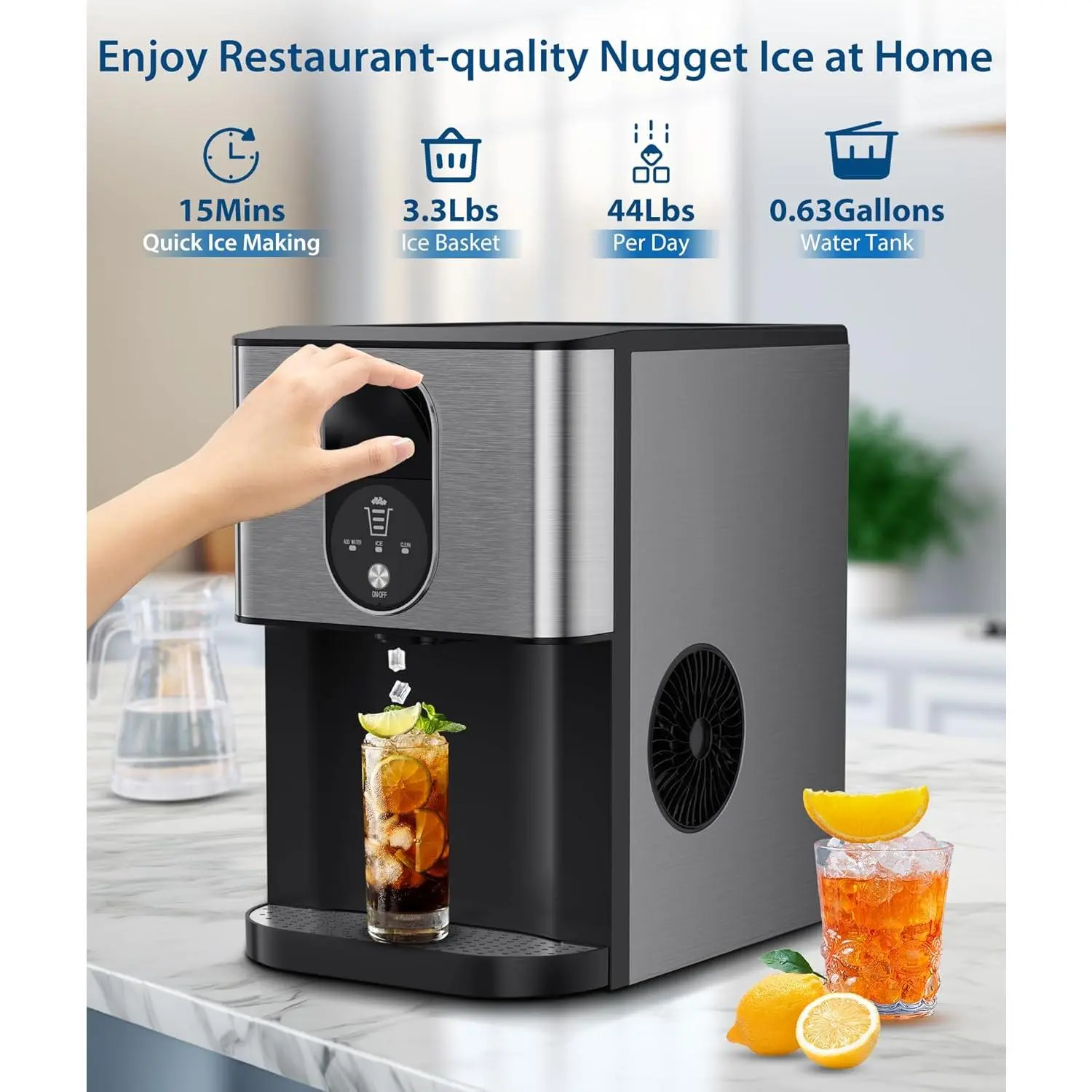 Nugget Ice Maker Dispense