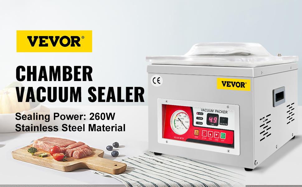 【Summervibes】VEVOR Chamber Vacuum Sealer, Various specifications, Sealing Power, Vacuum Packing Machine for Wet Foods, Meats, Marinades and More, Applied in Home Kitchen and Commercial Use