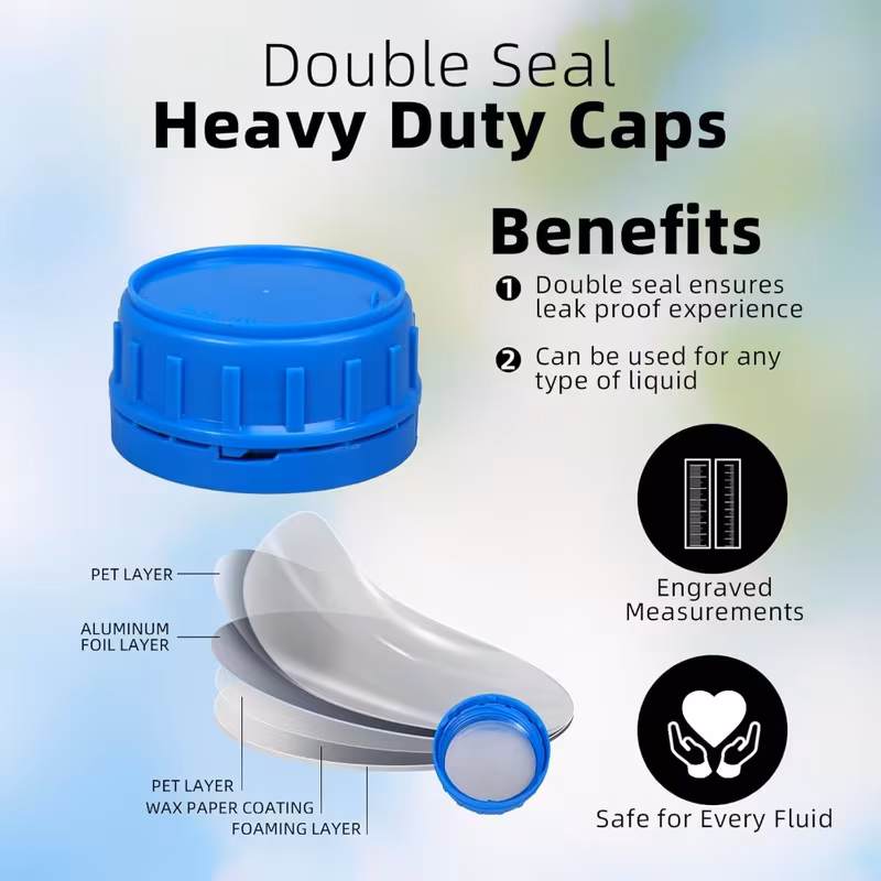 1 gallon lidded can empty plastic gallon lidded container fuel tank car square f shaped plastic bucket liquid water laundry soap detergent household and commercial use Product details 0