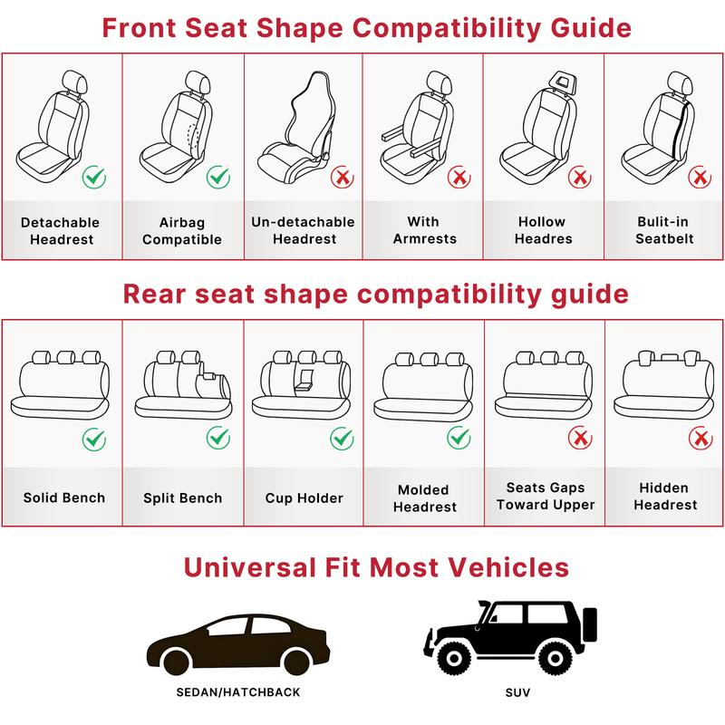 🔥 Upgrade Your Ride – Premium Leather Car Seat Covers (5 Seats), Universal Fit, Airbag Safe, Waterproof & Anti-Slip | Limited Time Offer