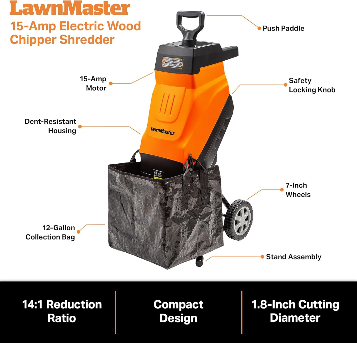 【HOT DEAL】Gasoline-Powered Garden Wood Chipper