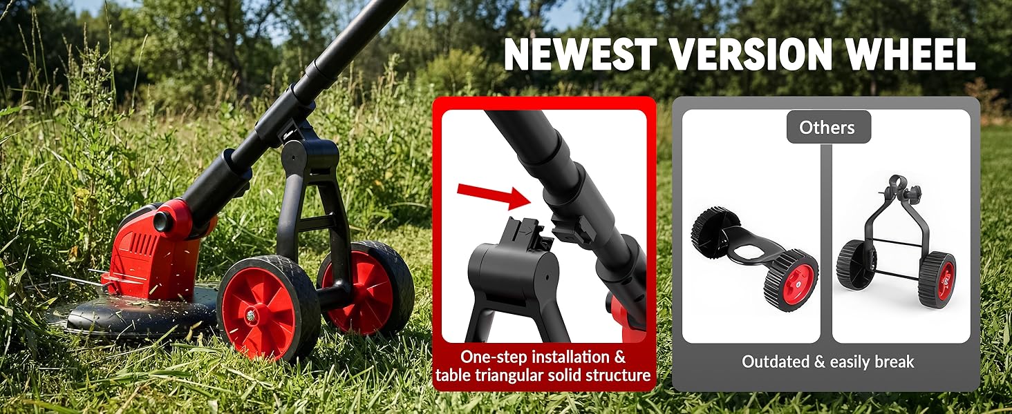 weed eater with wheels