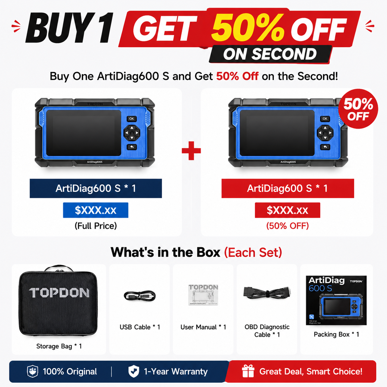 【BIG SALE】AD600S Car Vehicle OBD2 Scanner, Diagnostic Tool, ABS SRS Transmission Engine Code Reader, 9 Reset Services Scan Tool, Oil/Brake/BMS/SAS/DPF/TPMS/ETS Reset, Injector Coding, Lifetime Free Update